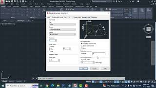 Create New Dimension Style in AutoCAD  dimension style manager [upl. by Asital]