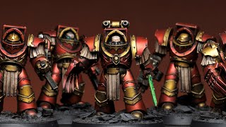 Metallic Red Warhammer Terminators speedpaint [upl. by Nuy]