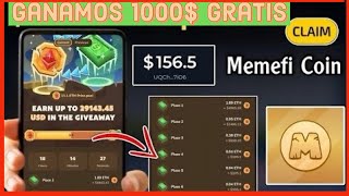 ✅ MEMEFI COMO SABER SI GANE EL AIRDROP  GANAMOS 1000 [upl. by Asertal]