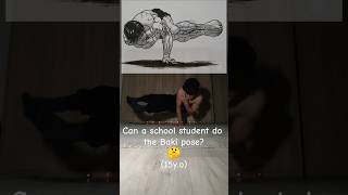 Baki pose 💀 calisthenics 2009 sports baki bakipose 15yearsold schoolboy [upl. by Issie]