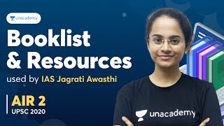 My Booklist and Resources for UPSC CSE Preparation  AIR 2 Jagrati Awasthi [upl. by Scrogan994]