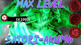 Shindo Life  MAX LEVEL SatoriAkuma Showcase [upl. by Niahs]