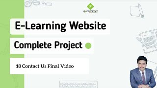 Build website project e learning  php project  web development projects  Part 18 Contact Us [upl. by Jenica]