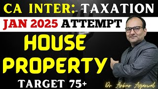 HOUSE PROPERTY L9  Income tax act  self occupied  CA Inter January 2025  Dr Ankur Aggarwal [upl. by Yorke]