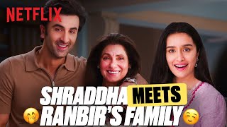 Shraddhas ADORABLE First Meeting With Ranbirs Family in TuJhoothiMainMakkaar 🥺❤️ [upl. by Ashbey]