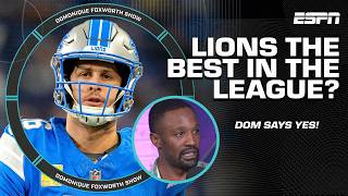 Are the Lions the BEST TEAM IN FOOTBALL 🔥  The Domonique Foxworth Show [upl. by Elleirol]