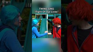 Fight Of Our Lives ♥️💙 descendants twins sharpefamilysingers [upl. by Orenid699]