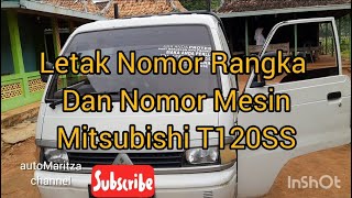 Letak Nomor Rangka Dan Nomor Mesin Mitsubishi T120SS [upl. by Sinnaoi]