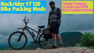 Rockrider ST 120  Bike Packing Mods RockriderST120 ST120 BikePacking TouringBike [upl. by Mattah634]