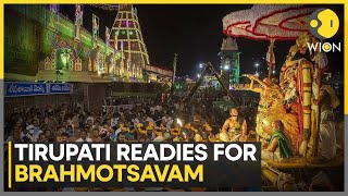 Tirumala Tirupati Temple prepares For Brahmotsavam Festival With Purification Rituals  WION [upl. by Zachery]