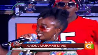 Nadia Mukami performs her New song Live10over10 [upl. by Prudy]