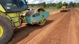 Gravel Road Resheet Rip Mix Spread amp Roll Processed gravel [upl. by Barcroft]