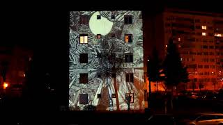 Video projection mapping test on building  20000 lumens test [upl. by Saberio]