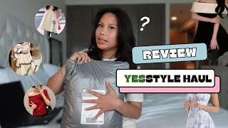 100 YESSTYLE tryon haul Minimal Capsule Wardrobe  All About Tiff [upl. by Tallu364]