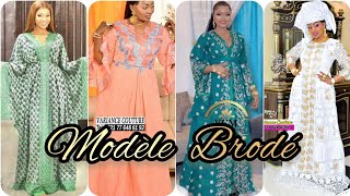 2024 Nouvelle Tendance Model Voile Brodé Femme Africain [upl. by Nerro]