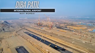 Navi Mumbai International Airport Latest Progress  DB Patil International Airport Connectivity [upl. by Erdnua306]