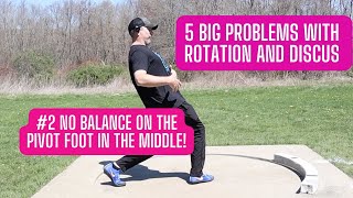 BALANCE IN THE MIDDLE OF THE CIRCLE  Top 5 Problems with Rotational Shot Put and Discus Throwers [upl. by Nnylear]