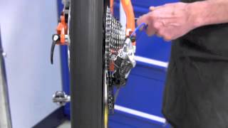 How to Build a Bike  Part 9 of 12 Rear Derailleur Adjustment [upl. by Jeroma755]