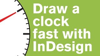 Draw a clock fast with InDesign 2018 advanced rotate tool tips [upl. by Aneladgam]