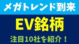 【電気自動車】EVが10年単位のメガトレンドへ！注目の小型銘柄10社を紹介！【テーマ株】 [upl. by Eliak834]