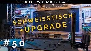 DIY  STAHLWERK  Schweißtisch  Spannbolzen  Eigenbau Spannelemente und UPGRADE [upl. by Ayatan289]