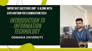 INTRODUCTION TO INFORMATION TECHNOLOGY SEMESTER 3 MOST IMPORTANT ANSWERS UNIT5 EXAMINATION 2024 [upl. by Nauqahs90]