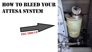 How to bleed Nissan ATTESA system  R32 Skyline GTR [upl. by Akiehs]