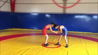 Temel güreş hareketleri ayaktaki teknikler  wrestling techniques [upl. by Starla]