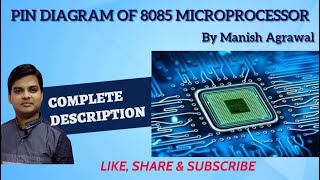 Pin Diagram of 8085 microprocessor Hindi Lecture2 [upl. by Gnot219]