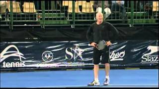 John McEnroe v Brad Gilbert highlights World Tennis Challenge Adelaide 2012 [upl. by Atteuqram]