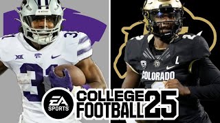 Kansas State 23 at Colorado 50  Week 7 Simulation EA College Football 25 [upl. by Pardner]