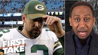 Aaron Rodgers falls off Stephen A‘s top 5 quarterback list  First Take [upl. by Elbertina]