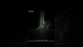 Terraria Where you randomly dig into nonexistent caves gaming shorts terraria [upl. by Stafani]