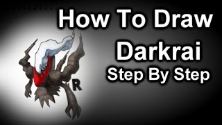 How To Draw Darkrai Step By Step [upl. by Rehctaht811]