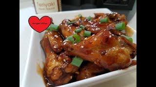 FUSIA TERIYAKI ASIAN SAUCE CHICKEN WINGS AIR FRYER [upl. by Llerrahs946]