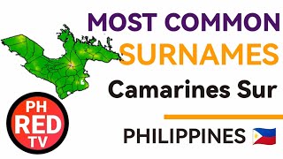 Camarines Sur most common surnames  PH RED TV [upl. by Atsylak298]