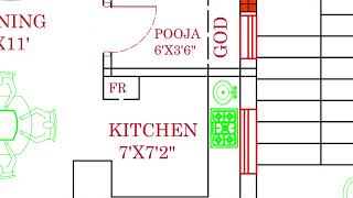 Beautiful House Plan in 200 Sq yads 2Bhk West Road Vastu Plan Garden [upl. by Osy]