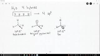 hybridization water sp3 [upl. by Atteynad855]