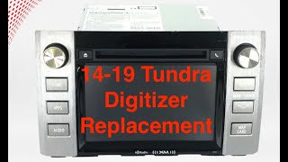 1419 Toyota Tundra Digitizer Replacement Radio Screen Cracked No Touch Issues [upl. by Harima]