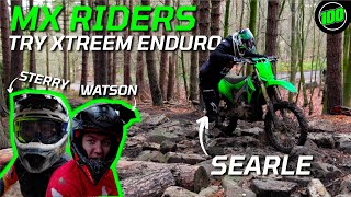 BRITISH MOTOCROSS RIDERS TRY EXTREME ENDURO AT TONG  PARKWOOD OFFROAD [upl. by Hahnke224]