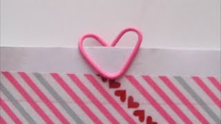 Heart Paper Clip tutorial [upl. by Cole]