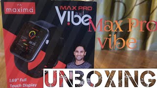 unboxing maxima smart watch Max pro vibe [upl. by Rori132]