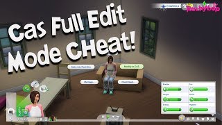 The Sims 4 on console CAS full edit mode CHEAT PS4 [upl. by Burlie]