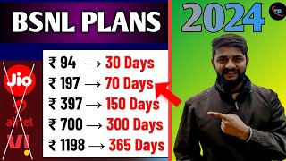 BSNL 2 New Data Plans  best bsnl recharge plan  bsnl prepaid plans 2024  BSNL Data Plans 2024 [upl. by Ylro242]