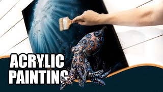 Pro ACRYLIC PAINTING TECHNIQUES for beginners acrylicpainting [upl. by Cerelia]