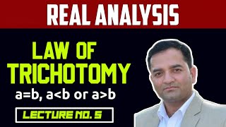 Lecture No 05 Real Analysis Law of Trichotomy [upl. by Ronyar550]