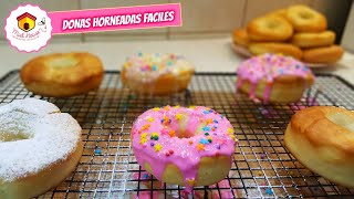 Donas ESPONJOSAS faciles con glase de agua [upl. by Ivanna]