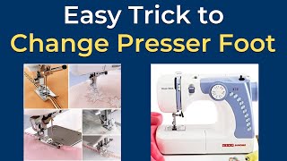 How to Change Presser Foot in Usha Janome Dream Stitch Sewing Machine Part 3  Stitching Mall [upl. by Tremaine]