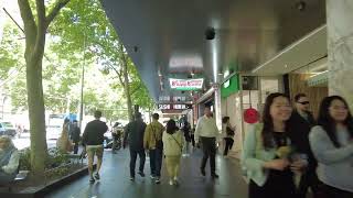 Walk along Swanston Street in the City of Melbourne CityWalk VisitMelbourne [upl. by Jutta]