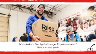 Interested in a Rise Against Hunger Experience Event Heres a Sneak Peek [upl. by Annailuj]